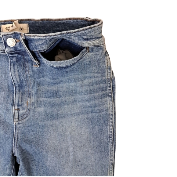 Madewell The 90s Knee-Length Capri Jeans 28R Retro Pockets Cayer Wash - Picture 11 of 16